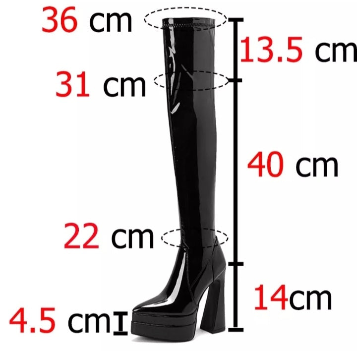 Platform Thigh High Boots