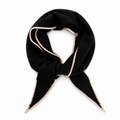 Slim Minimalist Knit Scarf – Two-Tone & Striped