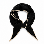 Slim Minimalist Knit Scarf – Two-Tone & Striped