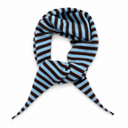 Slim Minimalist Knit Scarf – Two-Tone & Striped