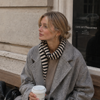 Slim Minimalist Knit Scarf – Two-Tone & Striped