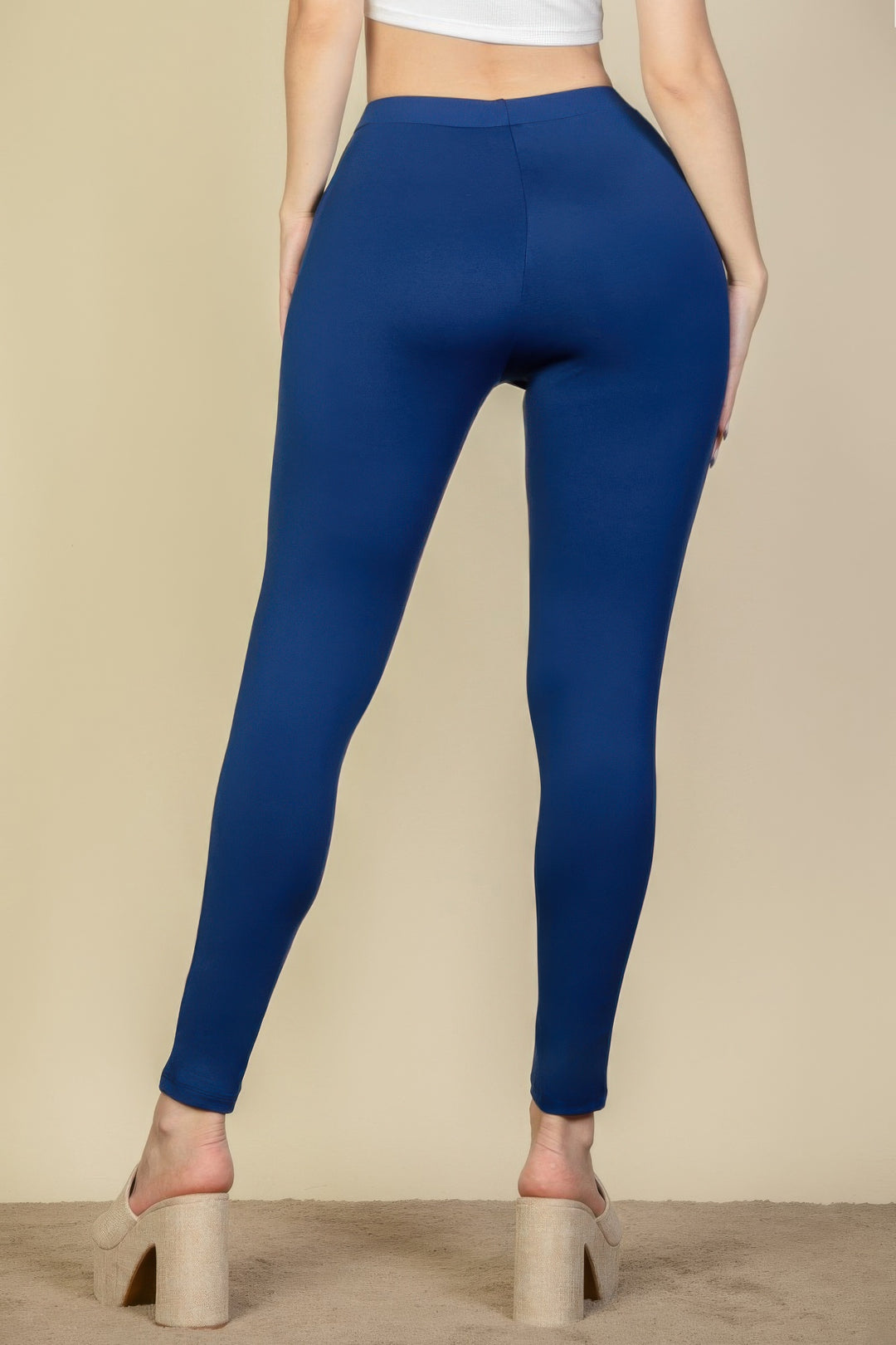 Solid High Waist Legging