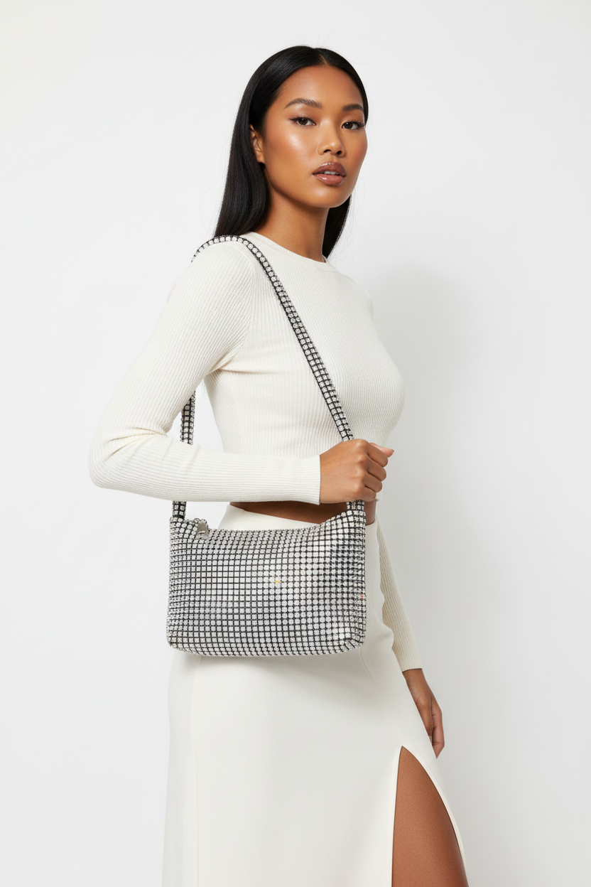 Oversized Stone Small Hobo Bag