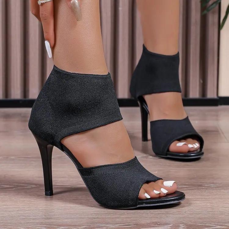 Women’s Fish Mouth Hollow Out Heels