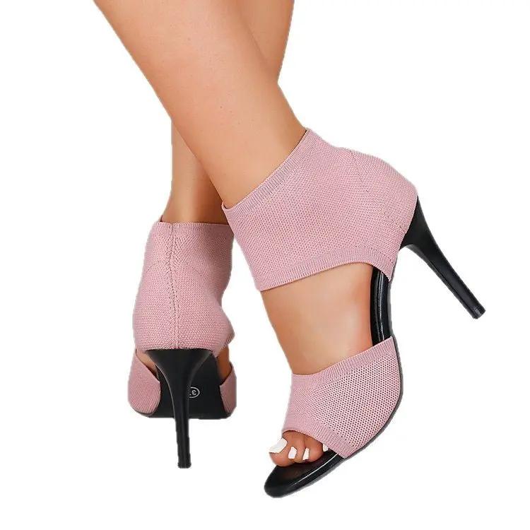 Women’s Fish Mouth Hollow Out Heels