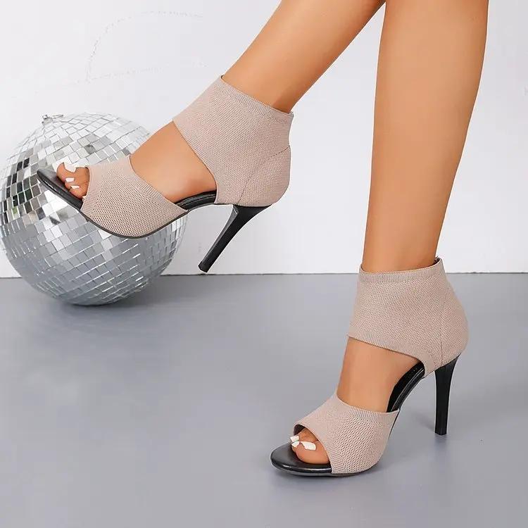 Women’s Fish Mouth Hollow Out Heels