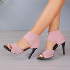 Women’s Fish Mouth Hollow Out Heels