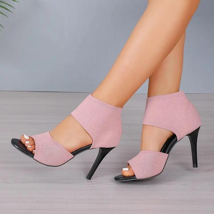 Women’s Fish Mouth Hollow Out Heels