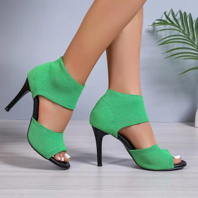 Women’s Fish Mouth Hollow Out Heels