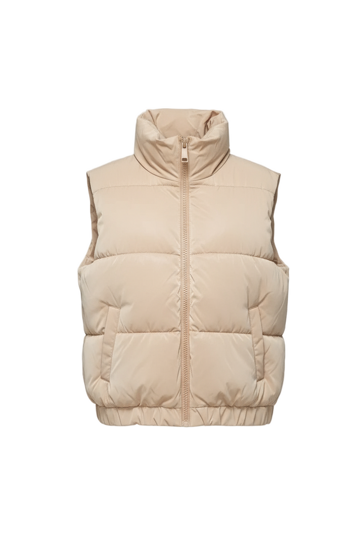 Bright Fine Fur Lining Quilted Vest