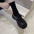 Chunky Sole Leather Loafers