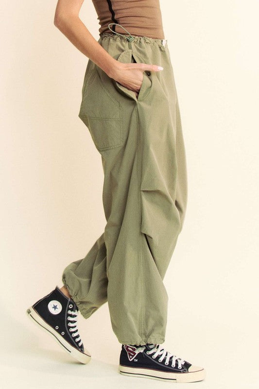 Drawstring Pants with Pockets