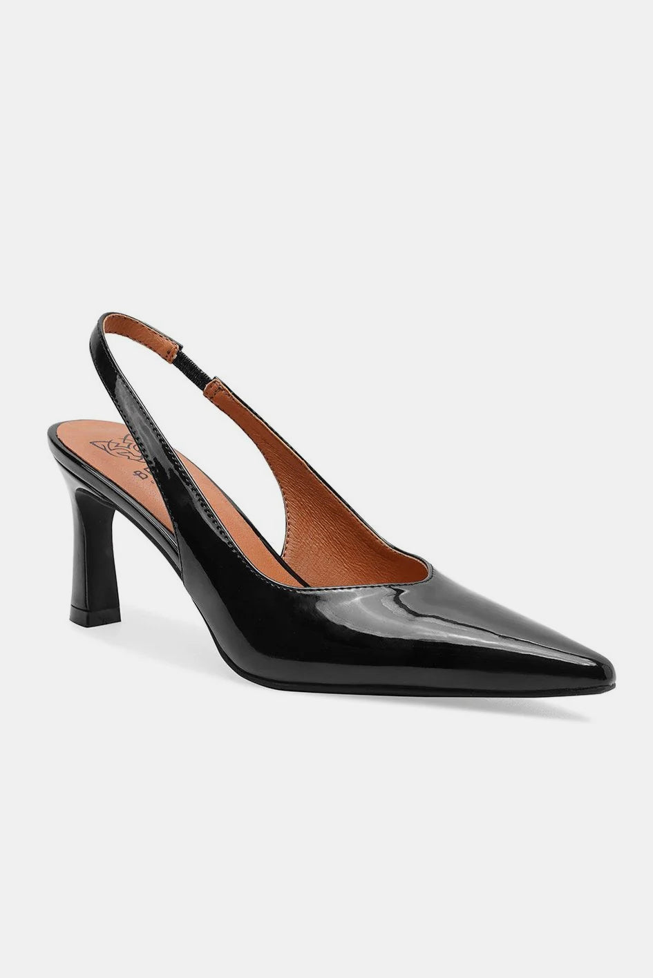 Faux Leather Slingback Pumps