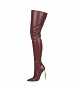 Sleek Thigh-High Fashion Boots