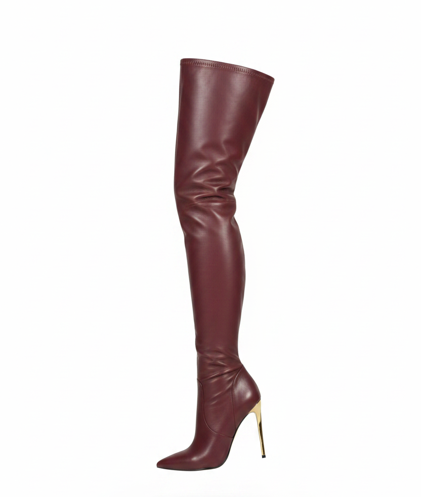 Sleek Thigh-High Fashion Boots
