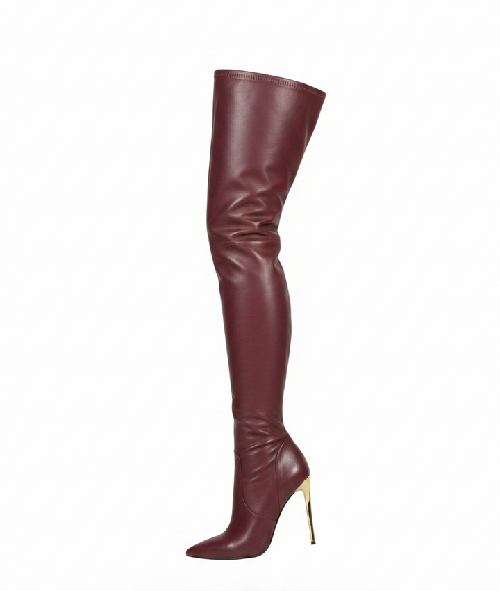 Sleek Thigh-High Fashion Boots