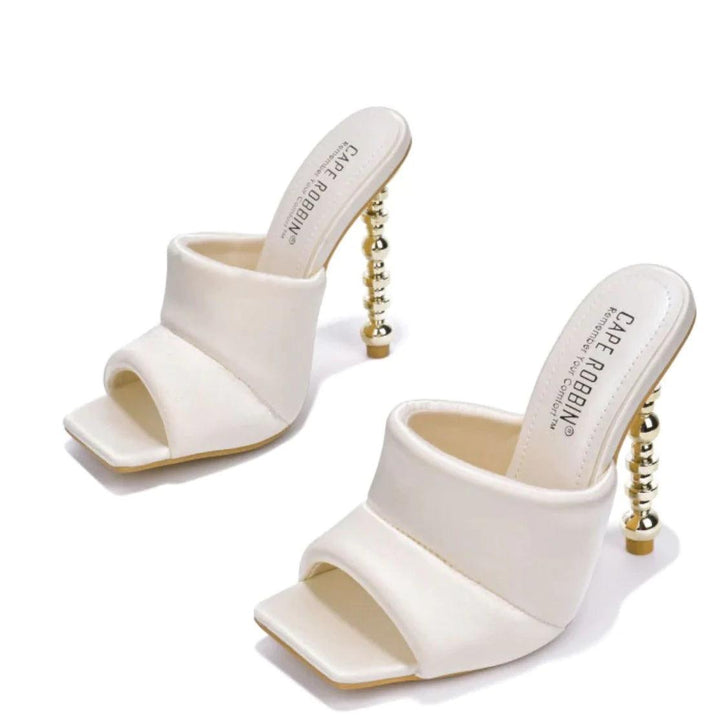 Baddie White heels, Size 8.5 - 7Kouture