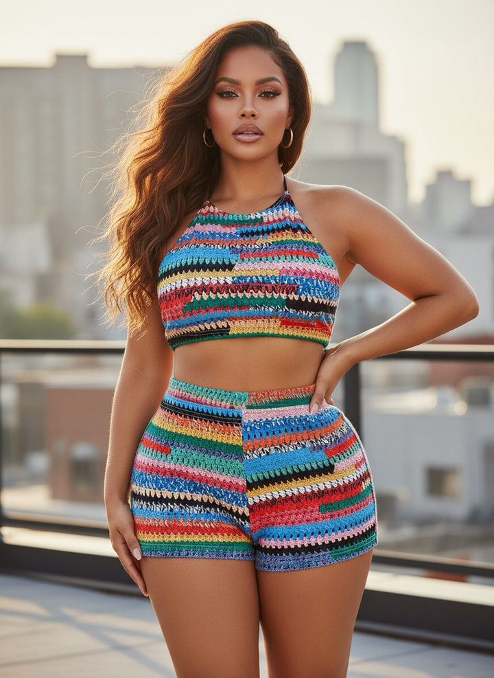 BAECATION ME SHORTS SET