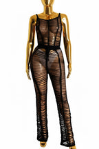 Bahama Mama Coverup Jumpsuit, Black