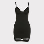 Black Hourglass Bodycon Dress - 7Kouture