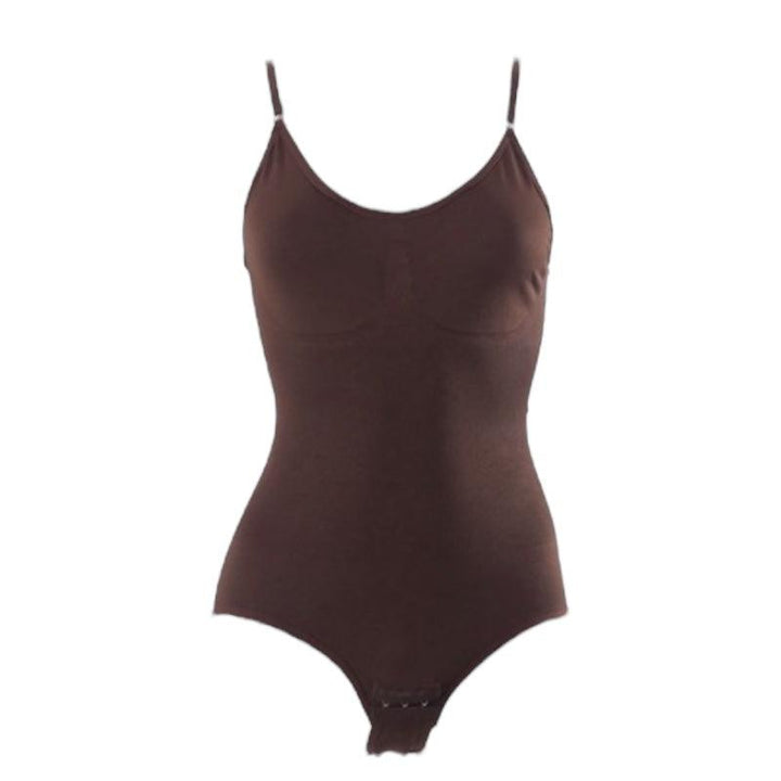 Brown Sculpt Bodysuit - 7Kouture