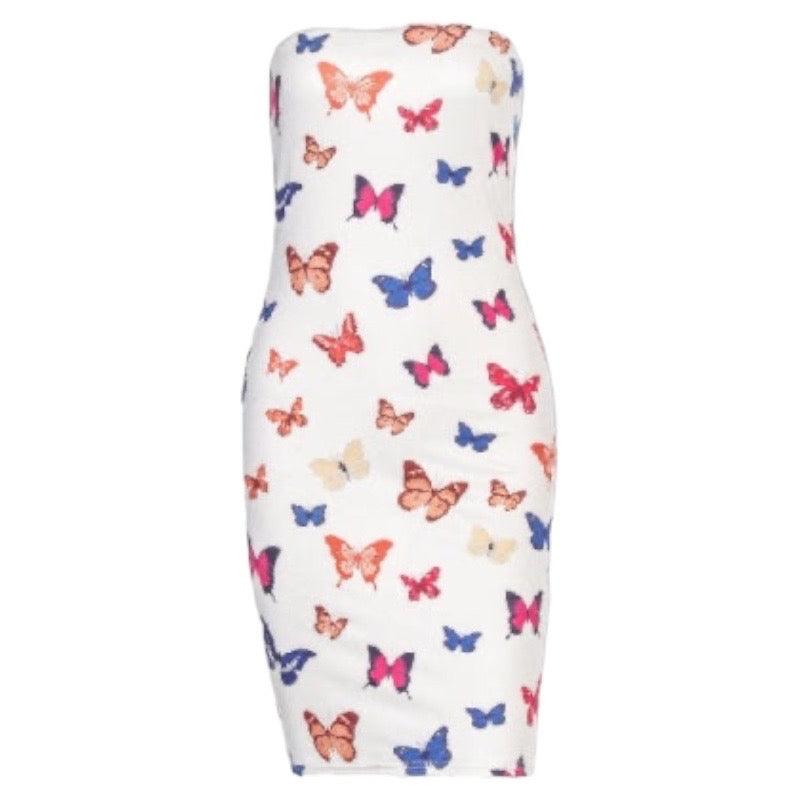 Butterfly Mini Bodycon Dress - 7Kouture