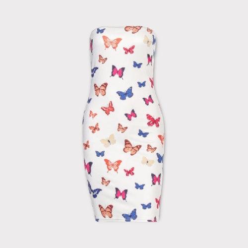 Butterfly Mini Bodycon Dress - 7Kouture