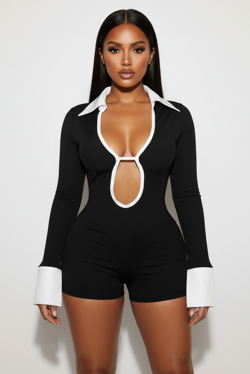 Color Block Romper