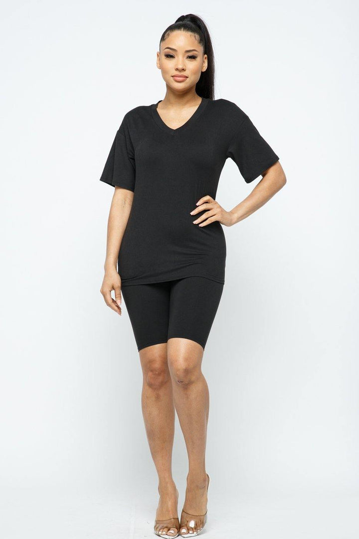 Everyday Shorts Set - Black - 7Kouture