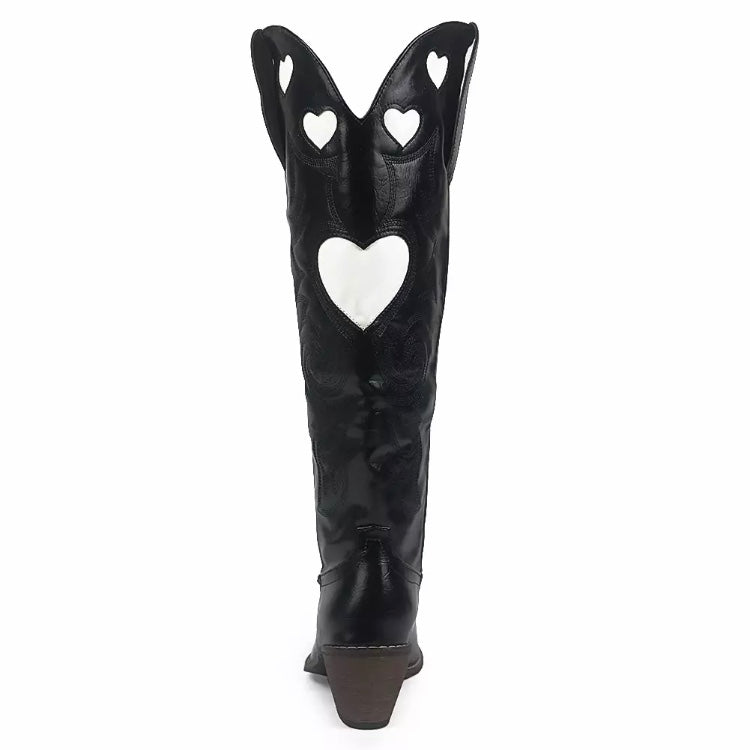 Retro Cowboy Heart Western Boots