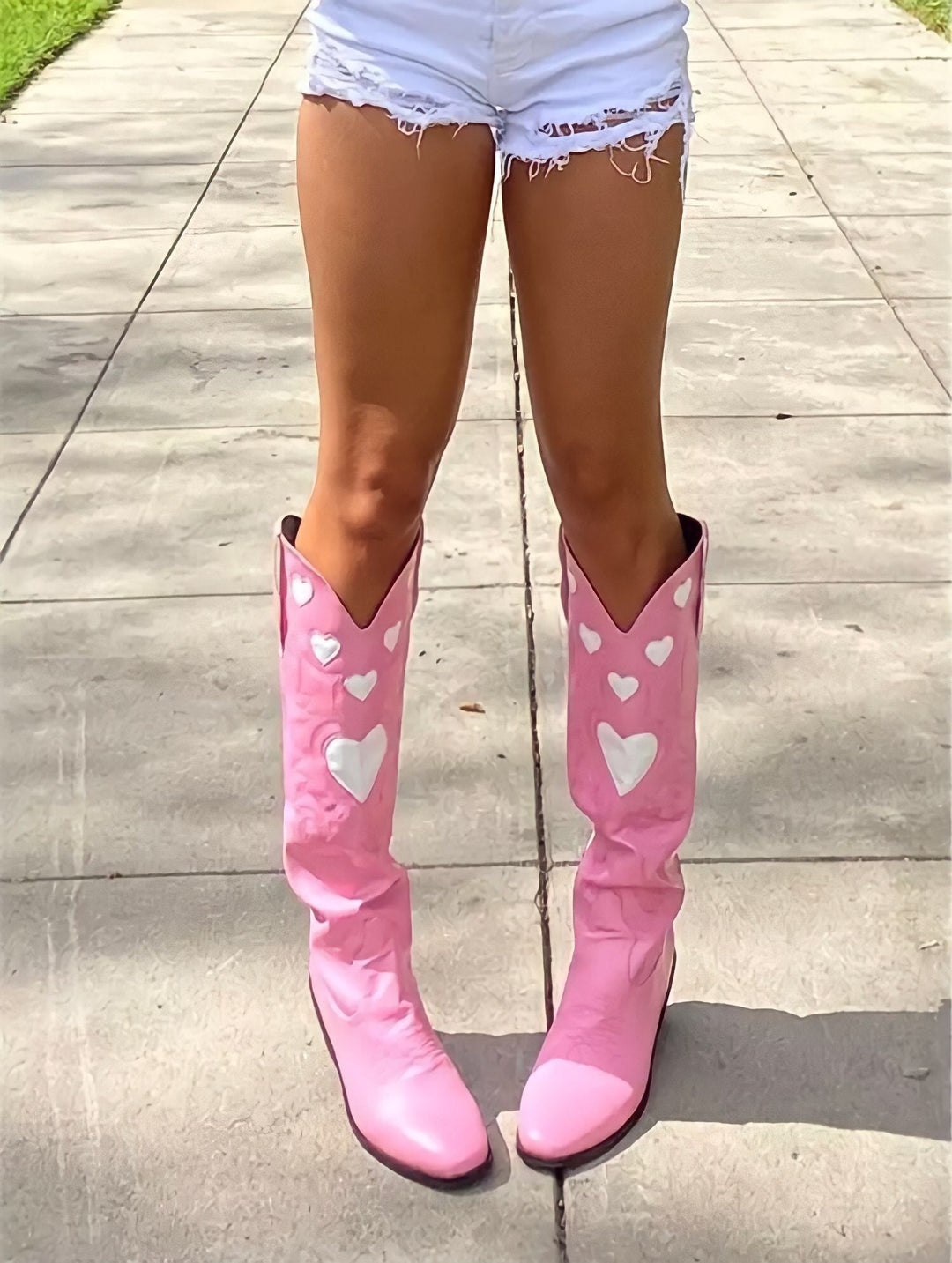 Retro Cowboy Heart Western Boots