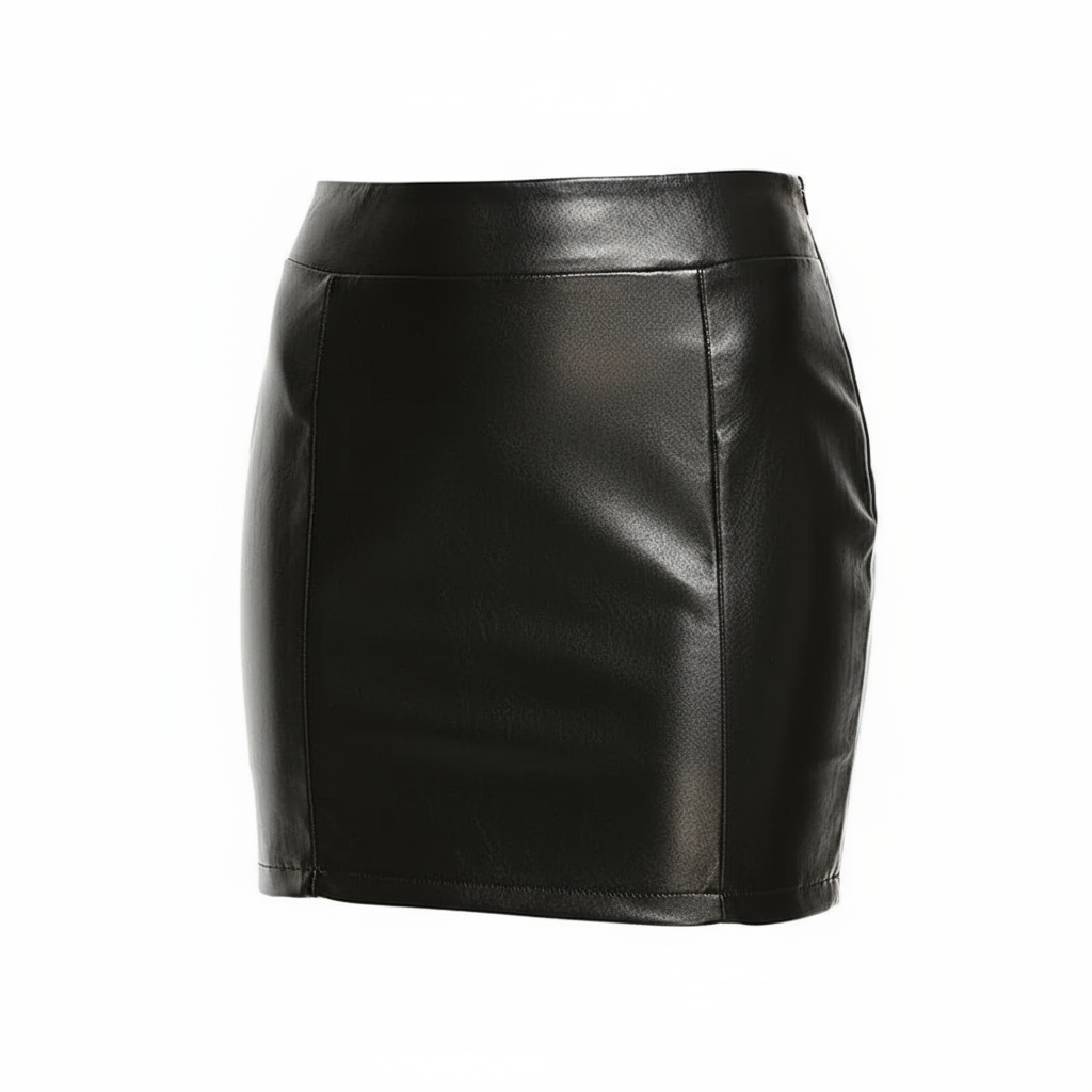Faux Leather Mini Skirt