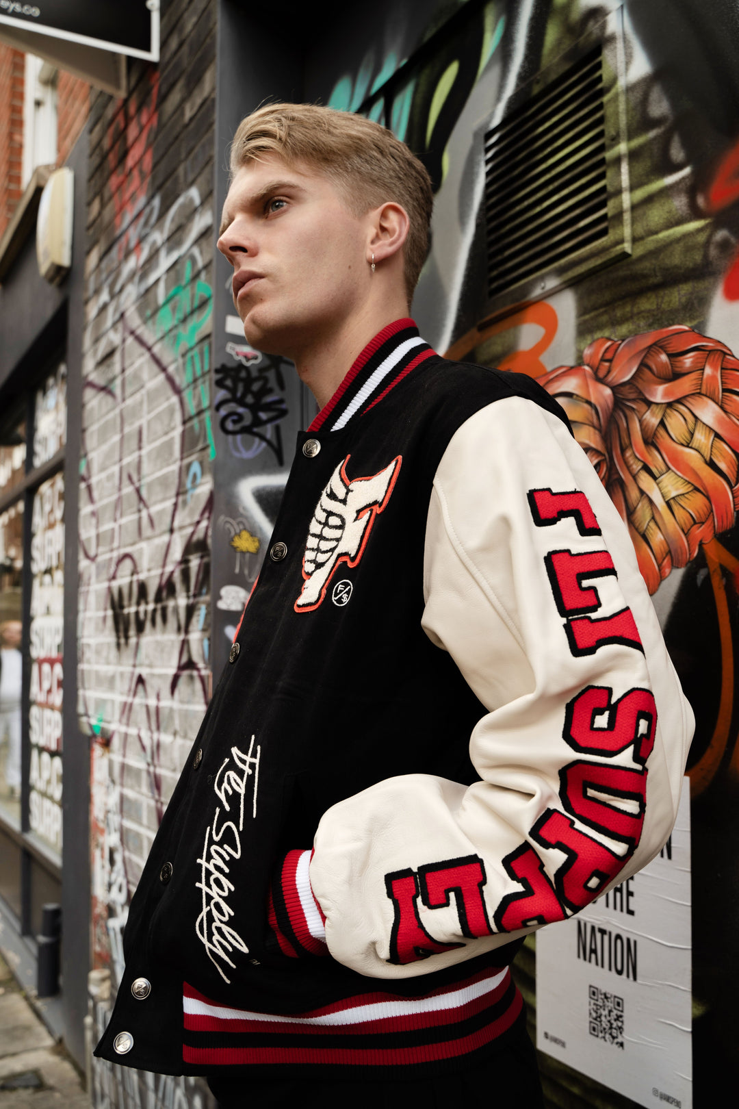 Manifest Varsity Jacket (Black)