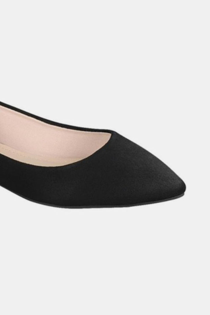 Pointy Toe Slip On Flat Loafers