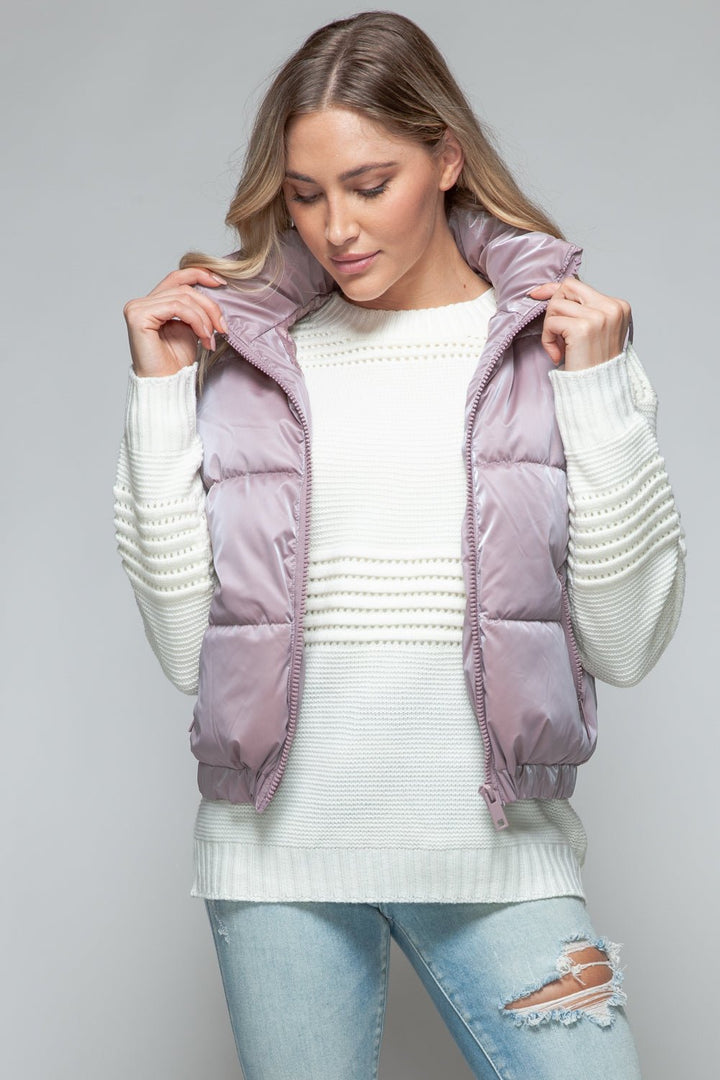 Fur Lining Quilted Vest