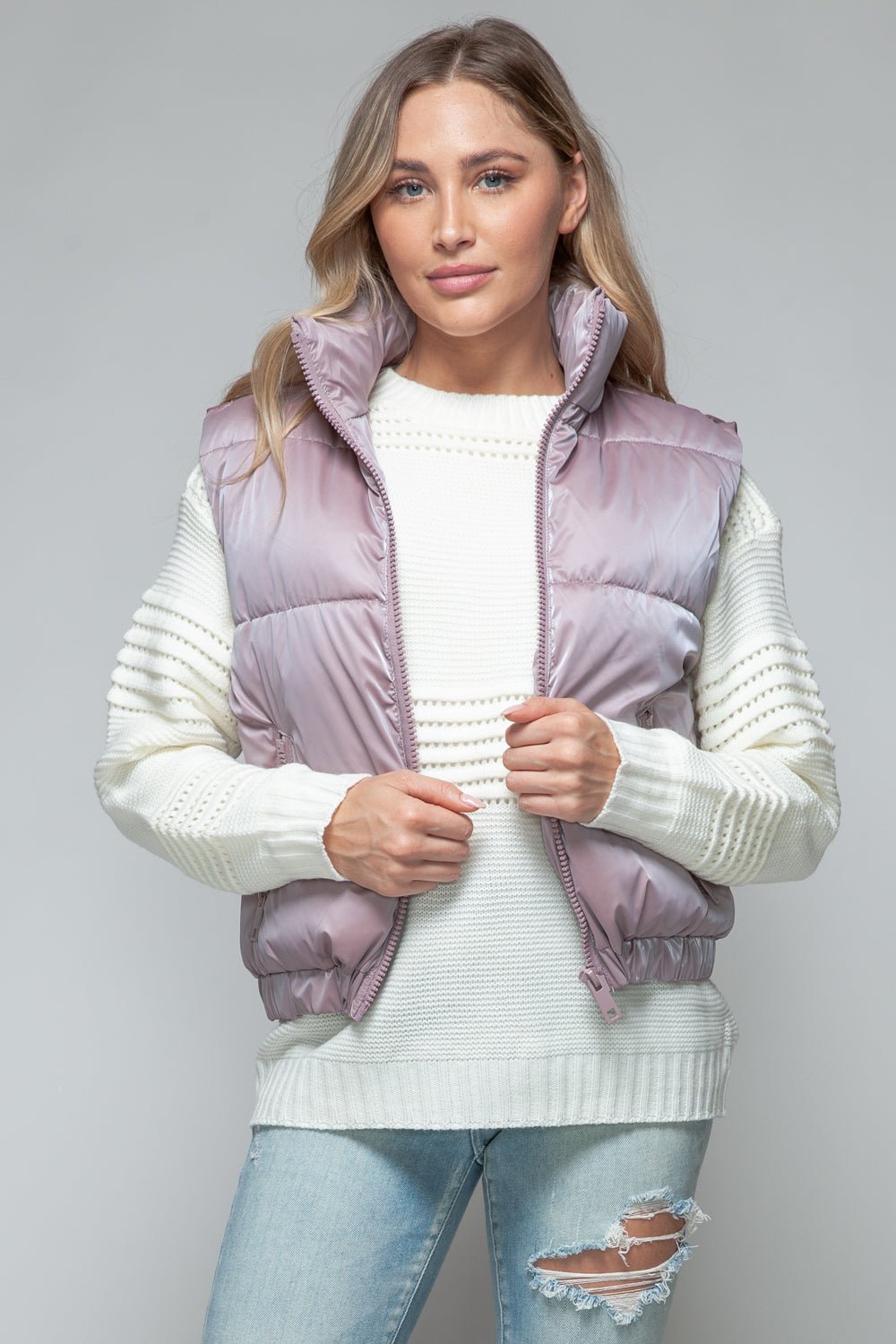 Fur Lining Quilted Vest