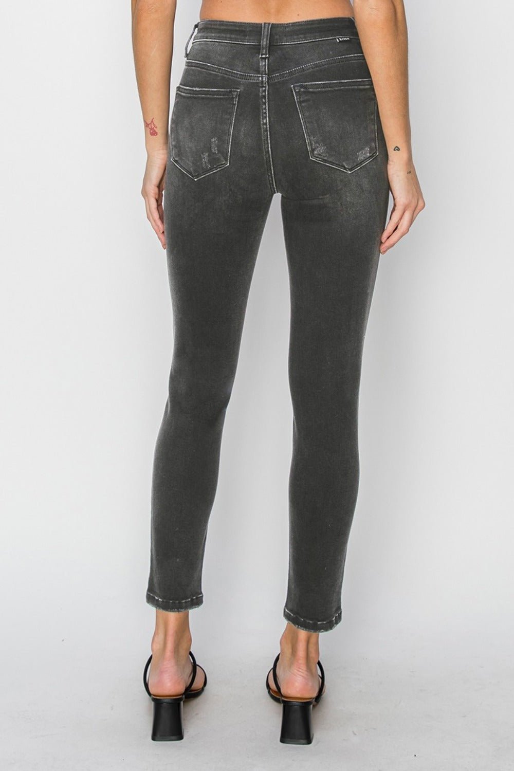 High Rise Ankle Skinny Jeans