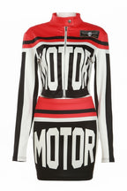High Waisted Racing Skirt Set