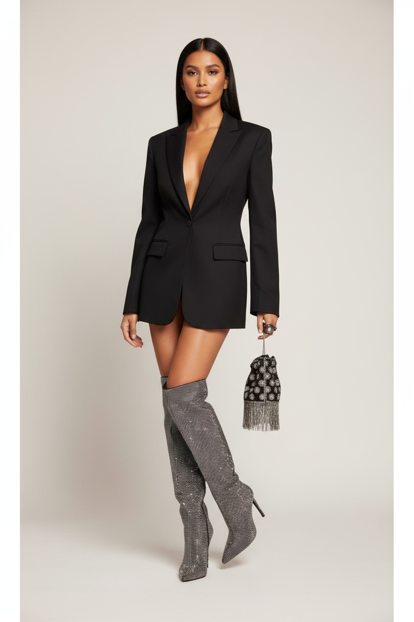 Slouch Trendy Knee High Boots