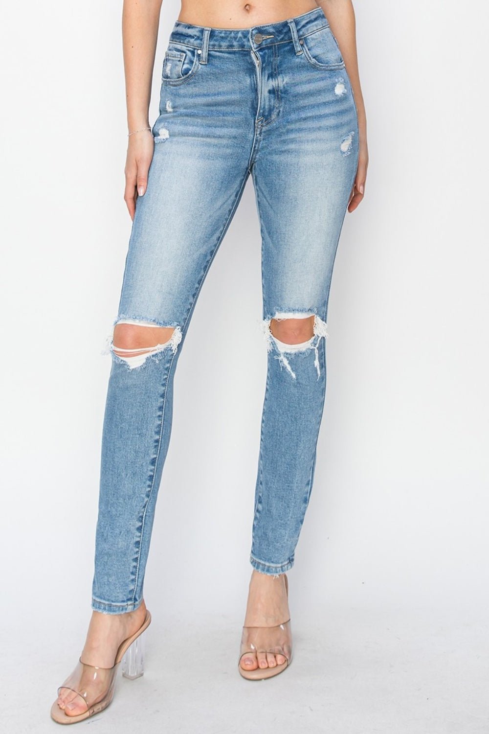 Knee Distressed Skinny Jeans