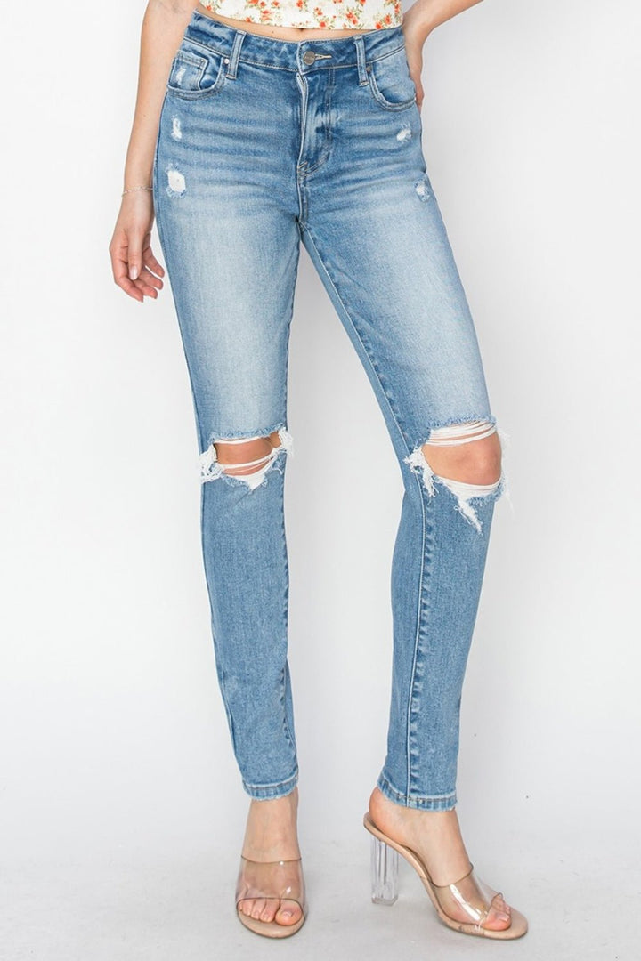 Knee Distressed Skinny Jeans