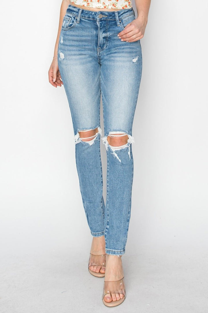 Knee Distressed Skinny Jeans