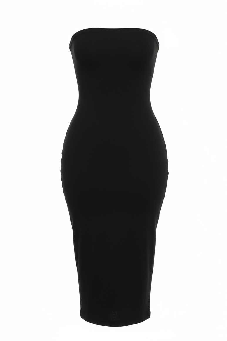 Knit Tube Midi Dress