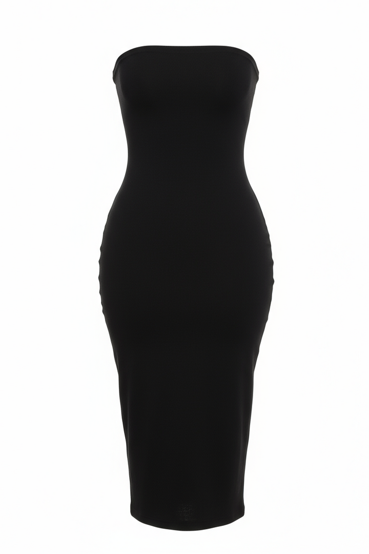 Knit Tube Midi Dress