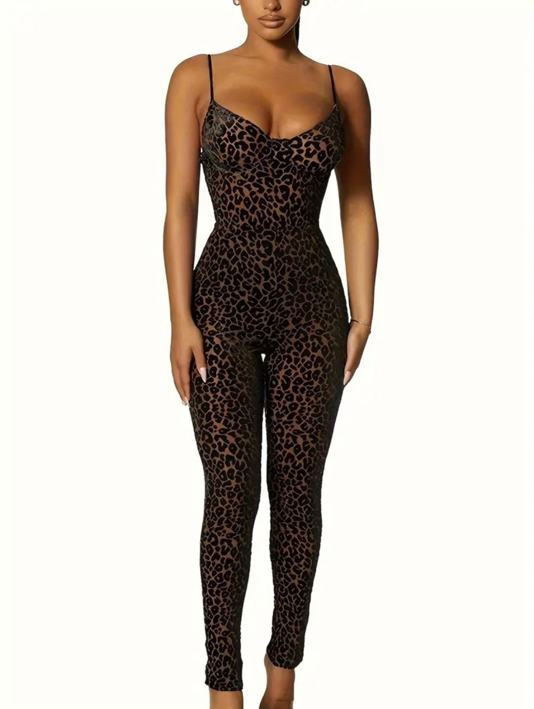 Leopard Print Jumpsuit