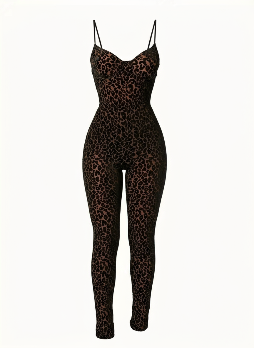 Leopard Print Jumpsuit