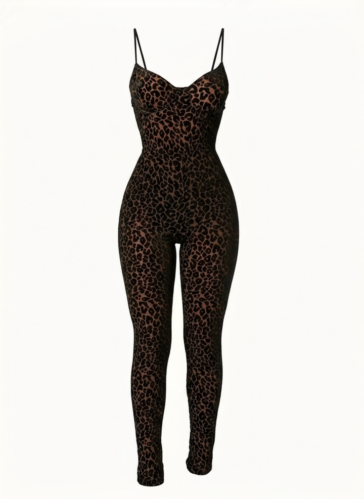 Leopard Print Jumpsuit
