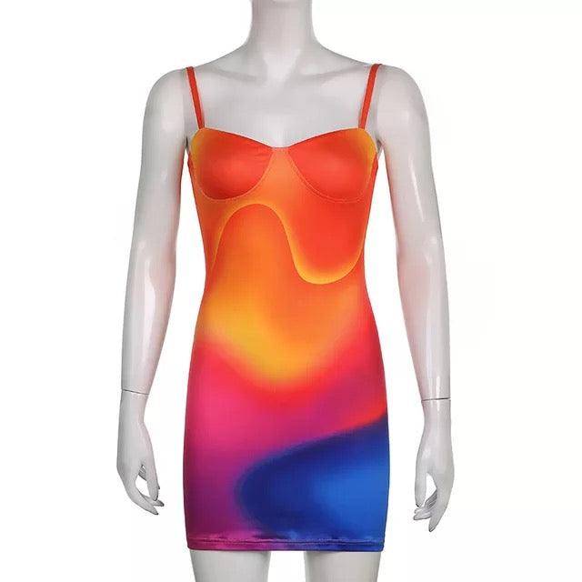 Lit Af Bodycon Mini Dress - 7Kouture