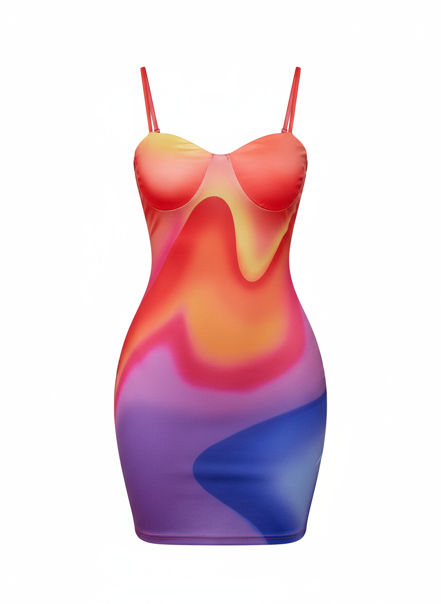 Lit Af Bodycon Mini Dress