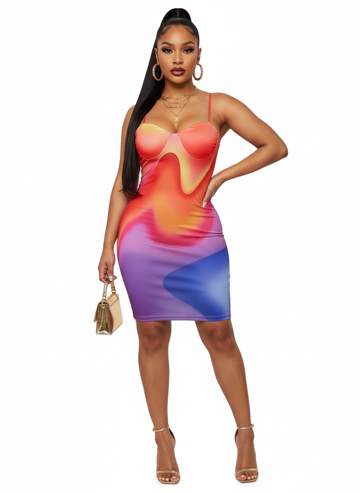 Lit Af Bodycon Mini Dress